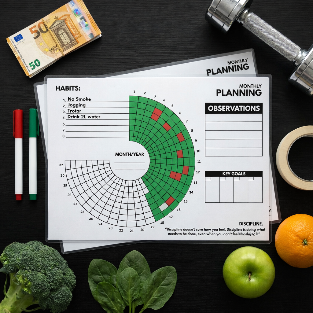 31-DAY HABIT TRACKING 🗓️ MONTHLY WHEEL HABIT TRACKER 🎯 - CIRCLE TRACKER 🔵 PRINTABLE 🖨️ INSTANT DOWNLOAD ⚡