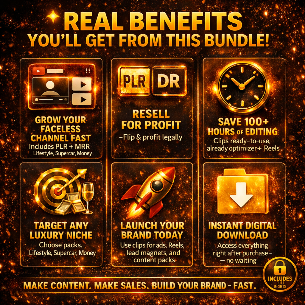 🔥 The Ultimate Viral Motivation & Entrepreneur Lifestyle Content Vault 🔥 4,000+ High-Impact Motivational, Business, Luxury &amp; Success Clips to Grow, Inspire.